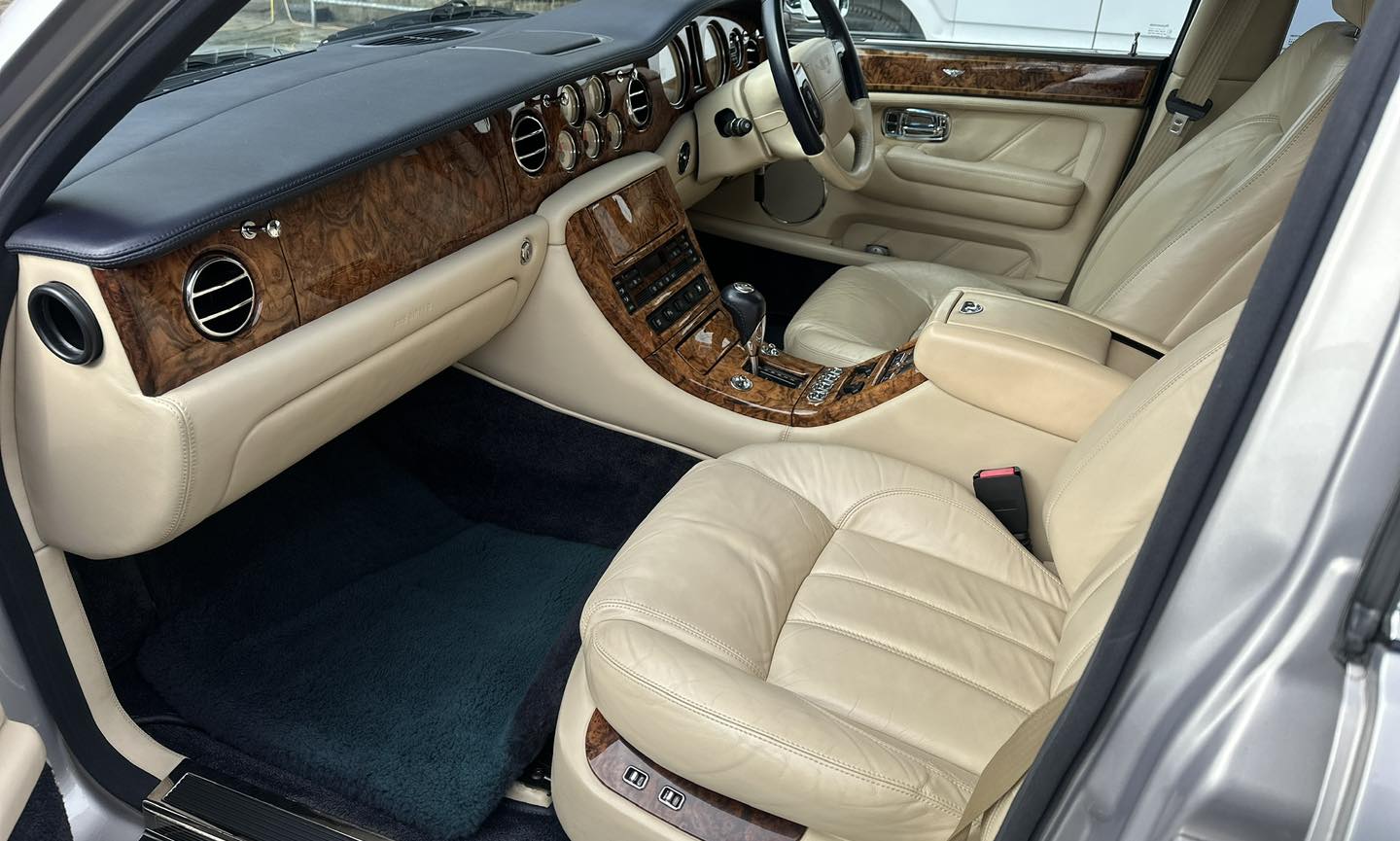 An image of cleaned leather interior