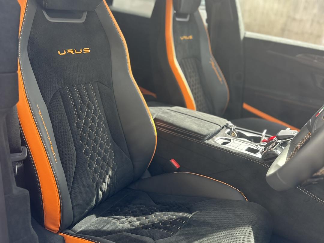 An image of cleaned alcantara